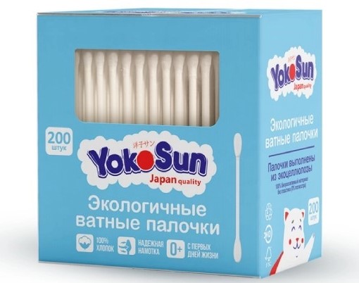 Yokosun Ватные палочки, ватные палочки, 200 шт. фото