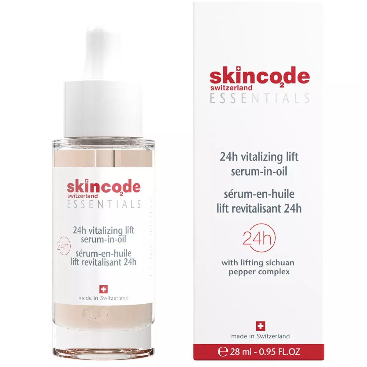Skincode Essentials 24h ревитализирующая подтягивающая, сыворотка, 28 мл, 1 шт, в масле фото