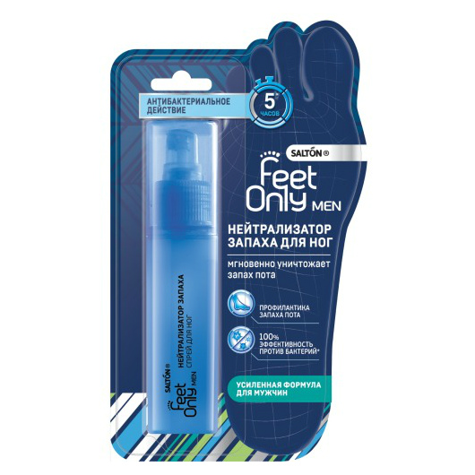 Salton Feet only men нейтрализатор запаха для ног для мужчин, спрей, 60 мл, 1 шт. фото