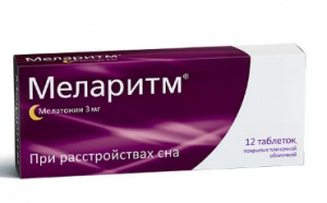 Меларитм, 3 мг, таблетки, покрытые оболочкой, 12 шт. фото