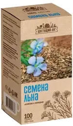 Цветущий Луг Семена Льна, семена цельные, 100 г, 1 шт. фото