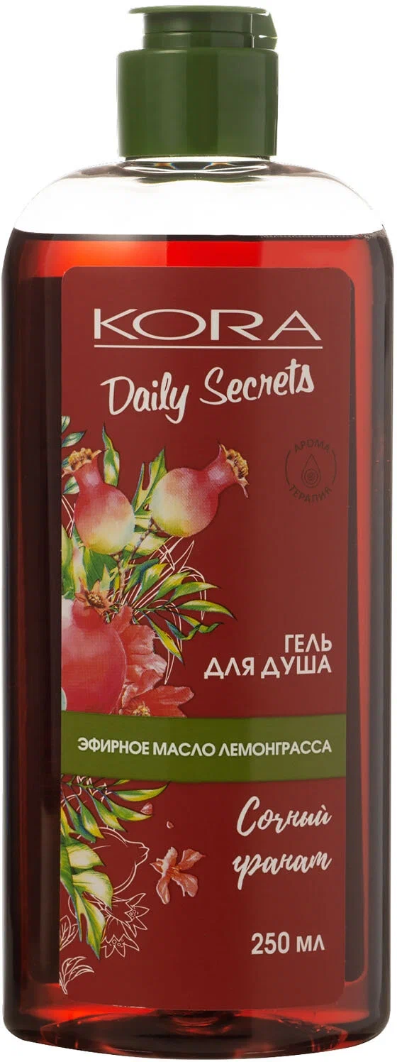 KORA Daily Secrets Гель для душа Сочный гранат, гель для душа, 250 мл, 1 шт. фото