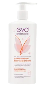 Evo Intimate Успокоение и восстановление с комплексом пантелакт, гель для интимной гигиены, 250 мл, 1 шт. фото