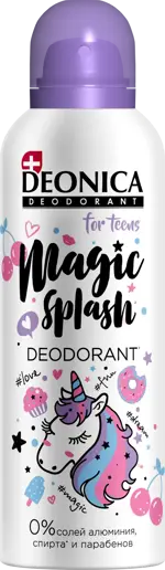 Deonica for teens дезодорант-спрей Magic Splash, спрей, 125 мл, 1 шт. фото
