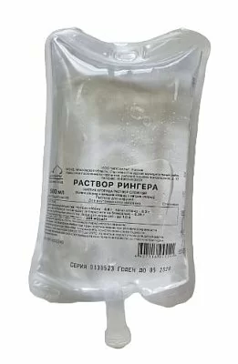 Рингера раствор, раствор для инфузий, 500 мл, 12 шт. фото