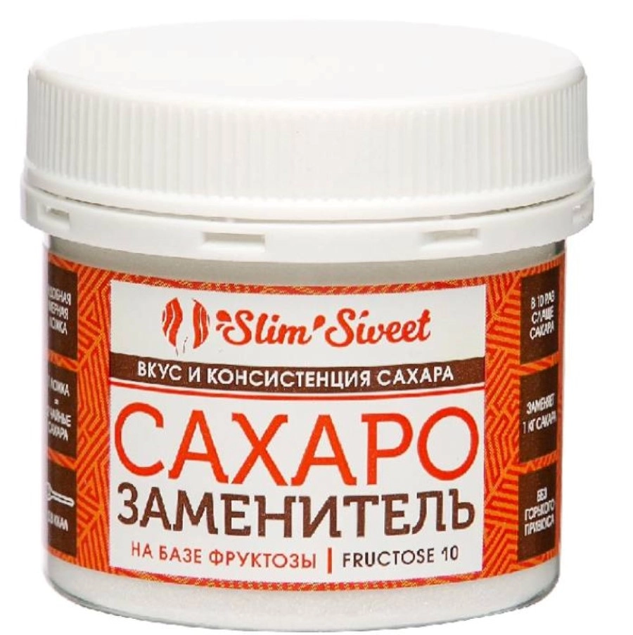 Slim Sweet заменитель сахара Фруктоза 10, порошок, 100 г, 1 шт. фото