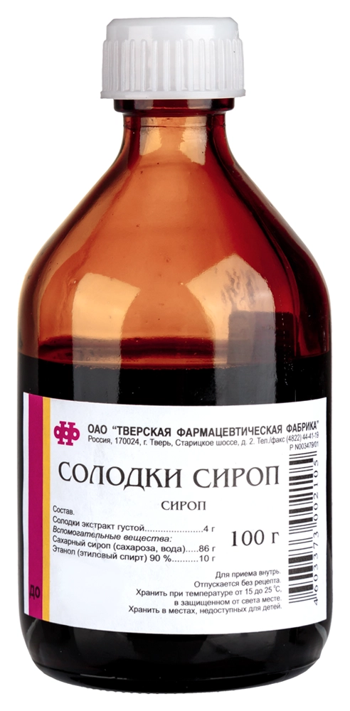Солодки сироп, сироп, 100 г, 1 шт. фото