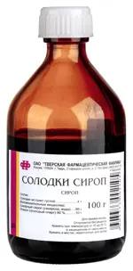 Солодки сироп, сироп, 100 г, 1 шт. фото