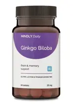 MINDLY Daily Гинкго Билоба, таблетки, 60 шт. фото