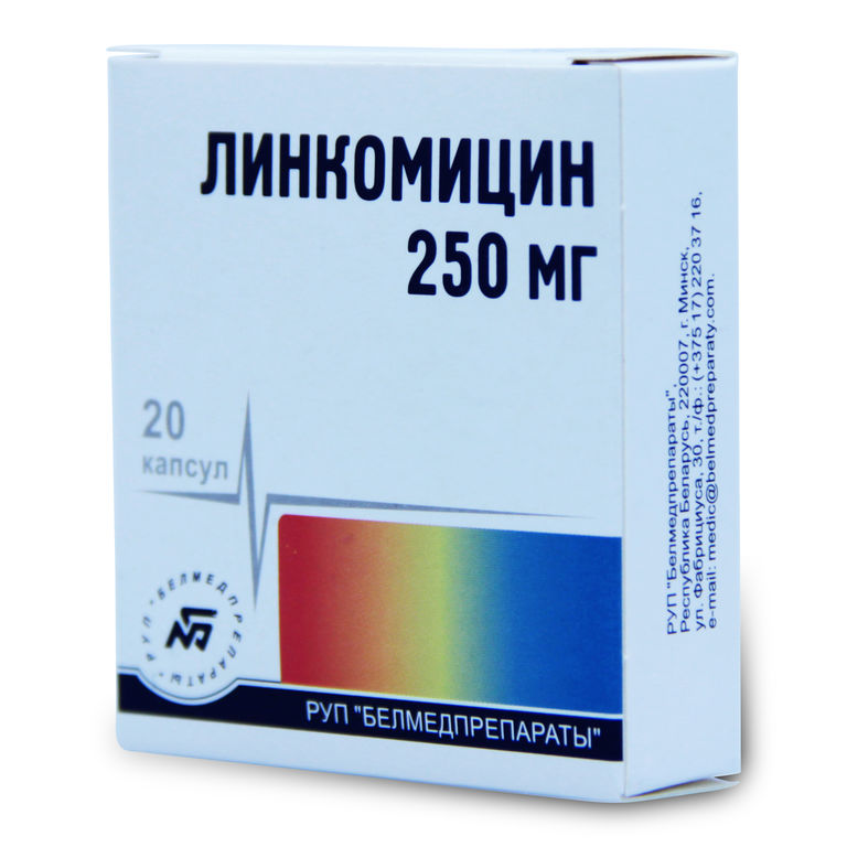 Линкомицин, 250 мг, капсулы, 20 шт. фото