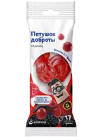 Витатека Карамель леденцовая Петушок доброты, леденцы, 17 г, 1 шт, лесные ягоды фото