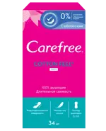 Carefree Cotton Feel Fresh Прокладки ежедневные, прокладки ежедневные, 34 шт, с ароматом свежести фото