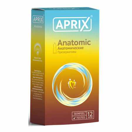 Aprix Anatomic презервативы, презерватив, 12 шт, анатомической формы фото