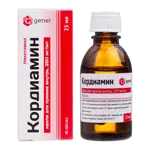 Кордиамин, 250 мг/мл, раствор для приема внутрь, 25 мл, 1 шт. фото
