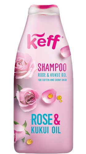 Keff Шампунь с маслами розы и ореха кукуй, шампунь, 500 мл, 1 шт, для сухих непослушных волос фото