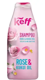Keff Шампунь с маслами розы и ореха кукуй, шампунь, 500 мл, 1 шт, для сухих непослушных волос фото