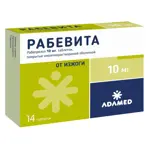 Рабевита, 10 мг, таблетки, покрытые кишечнорастворимой оболочкой, 14 шт. фото