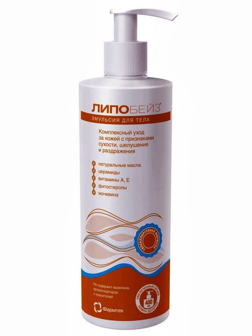 Липобейз Гель для душа гипоаллергенный, 400 мл, 1 шт, липидовосстанавливающий фото