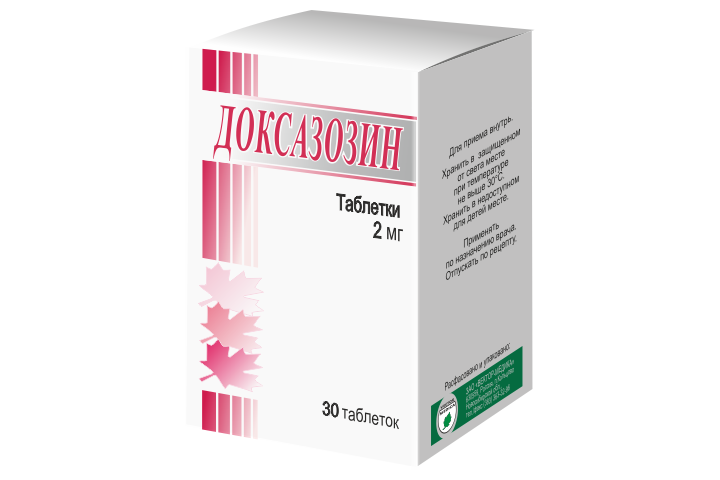 Доксазозин, 2 мг, таблетки, 30 шт. фото