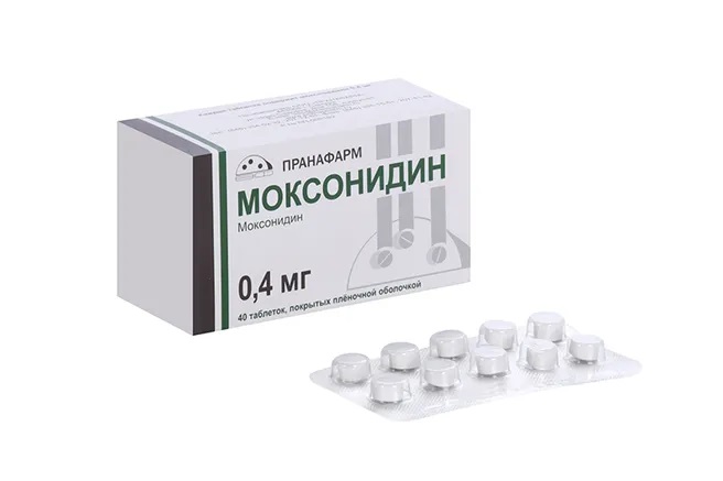 Моксонидин, 0.4 мг, таблетки, покрытые пленочной оболочкой, 40 шт. фото