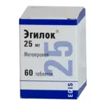 Эгилок, 25 мг, таблетки, 60 шт. фото
