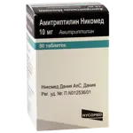 Амитриптилин Никомед, 10 мг, таблетки, покрытые пленочной оболочкой, 50 шт. фото