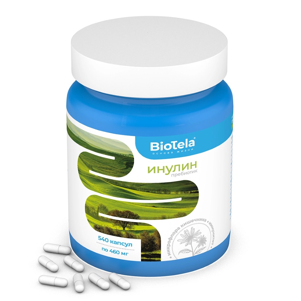 Biotela Инулин пребиотик, капсулы, 540 шт. фото