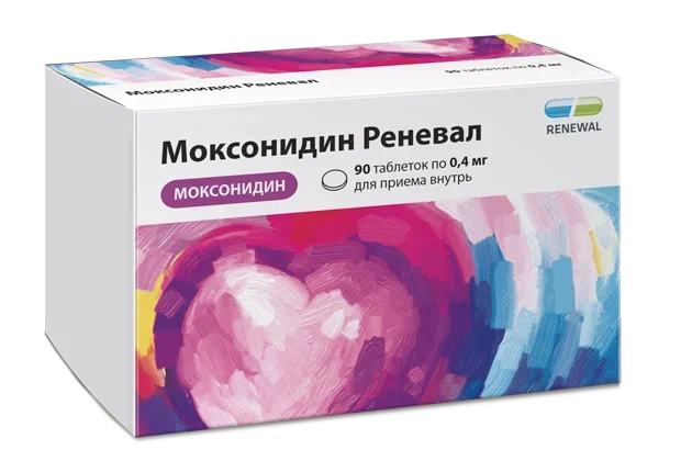 Моксонидин Реневал, 0.4 мг, таблетки, покрытые пленочной оболочкой, 90 шт. фото