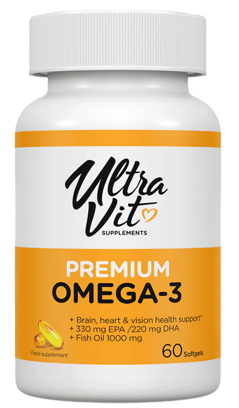 UltraVit Премиум Омега-3, капсулы, 60 шт. фото