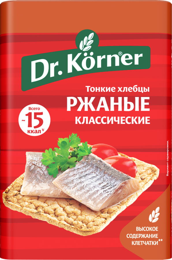Доктор Кернер Хлебцы ржаные, хлебцы, 100 г, 1 шт, классические фото