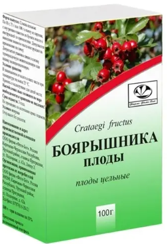 Боярышника плоды, лекарственное растительное сырье, 100 г, 1 шт. фото