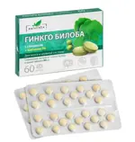 Naturalis Гинкго билоба с глицином и витамином B6, таблетки, 60 шт. фото 
