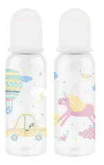 Lubby Бутылочка с силиконовой соской, 0+ мес, 250 мл, 1 шт, цвет в ассортименте, арт. 27987 фото