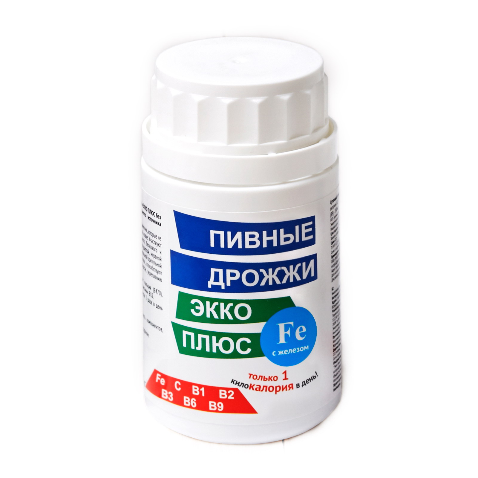 Пивные дрожжи Экко Плюс с железом, 0.45 г, таблетки, 100 шт. фото