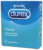 Durex Classic, презервативы, 3 шт, гладкие фото