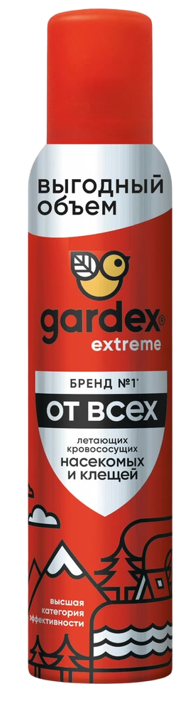 Gardex Extreme от всех летающих кровососущих насекомых и клещей, аэрозоль, 200 мл, 1 шт. фото