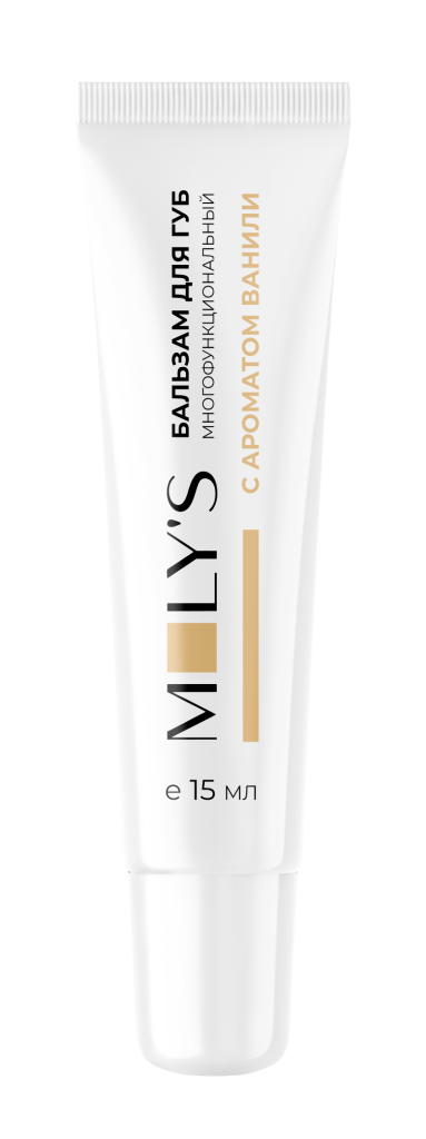 Молис бальзам для губ многофункциональный, бальзам для губ, 15 мл, 1 шт, ваниль фото