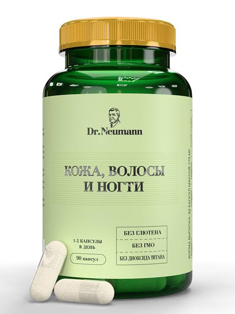 Dr. Neumann Кожа, волосы и ногти, капсулы, 90 шт. фото