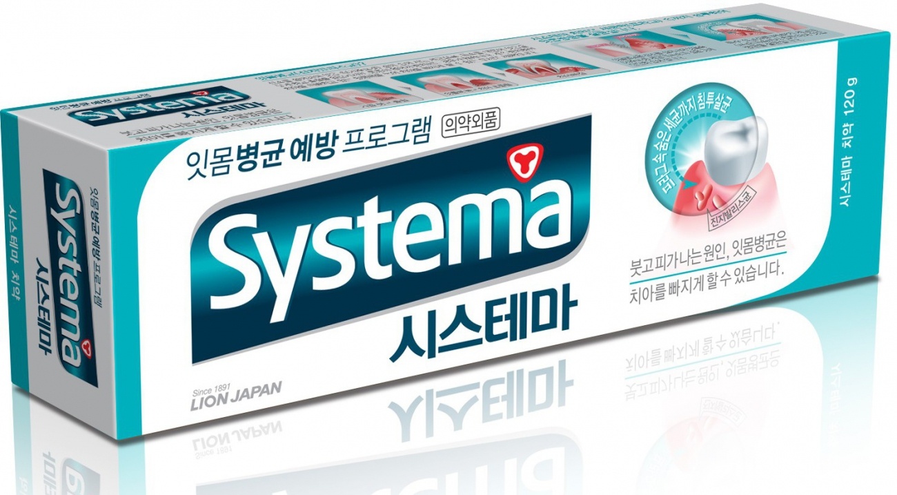 Lion Systema Зубная паста для защиты десен, паста зубная, 120 г, 1 шт, ледяная мята фото