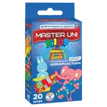 Master Uni Kids, лейкопластырь бактерицидный детский, 20 шт, полимерная основа фото