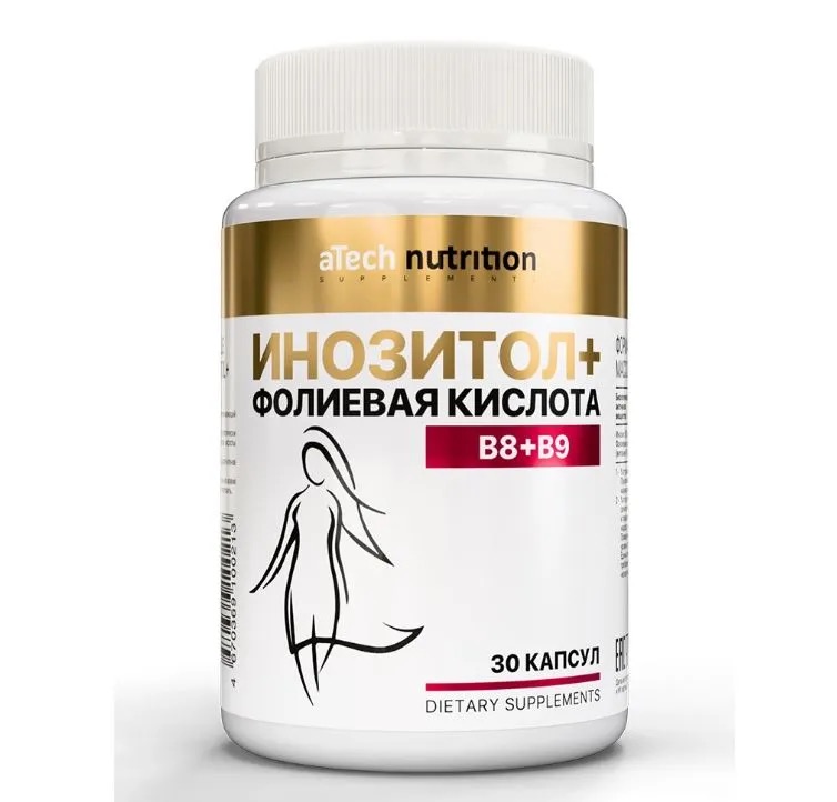 Atech nutrition premium Инозитол + Фолиевая кислота, капсулы, 30 шт. фото
