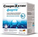 Спермактин форте, порошок для приготовления раствора для приема внутрь, 10 г, 15 шт. фото