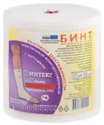 Интекс Бинт эластичный компрессионный, 8 см х 1.5 м, 1 шт, с застежкой, высокой растяжимости фото
