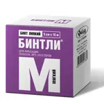 Бинтли М, бинт липкий фиксирующий, 5 см х 15 м, 1 шт, нетканая основа фото