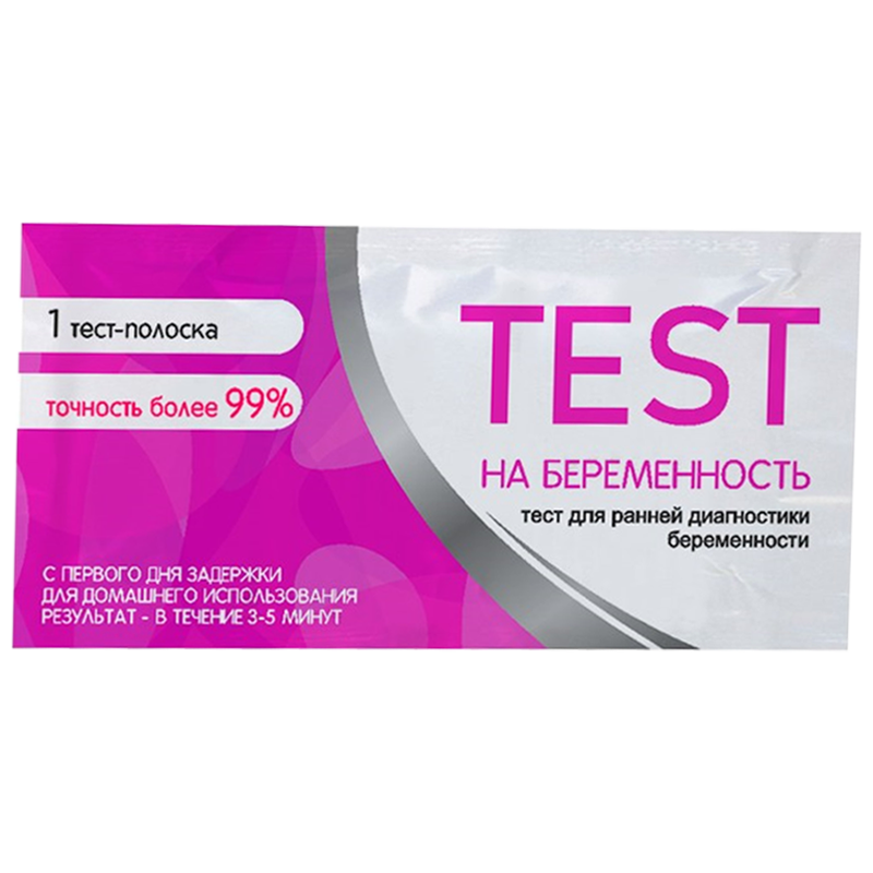 Тест для определения беременности, тест-полоска, 1 шт. фото