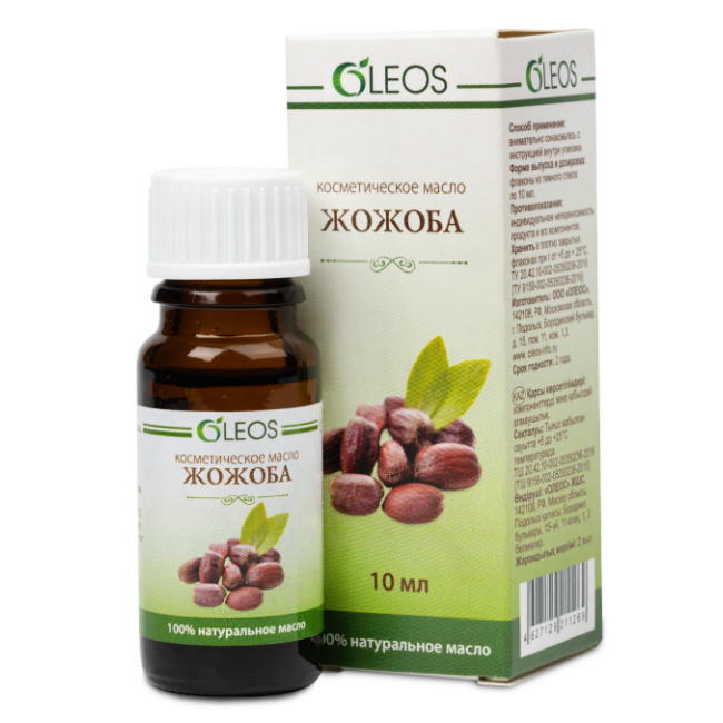 Oleos Масло Жожоба, масло косметическое, 10 мл, 1 шт. фото