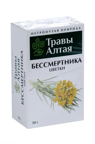 Бессмертника цветки серии Алтай, фиточай, 30 г, 1 шт. фото