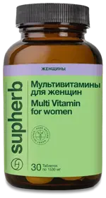 Supherb Мультивитамины для женщин, таблетки, 30 шт. фото