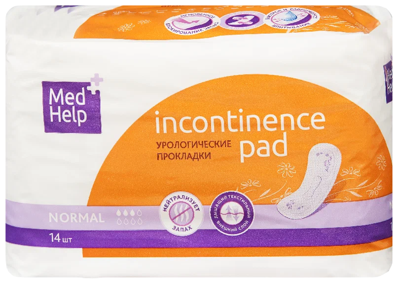 Медхелп Прокладки урологические, 14 шт, нормал фото