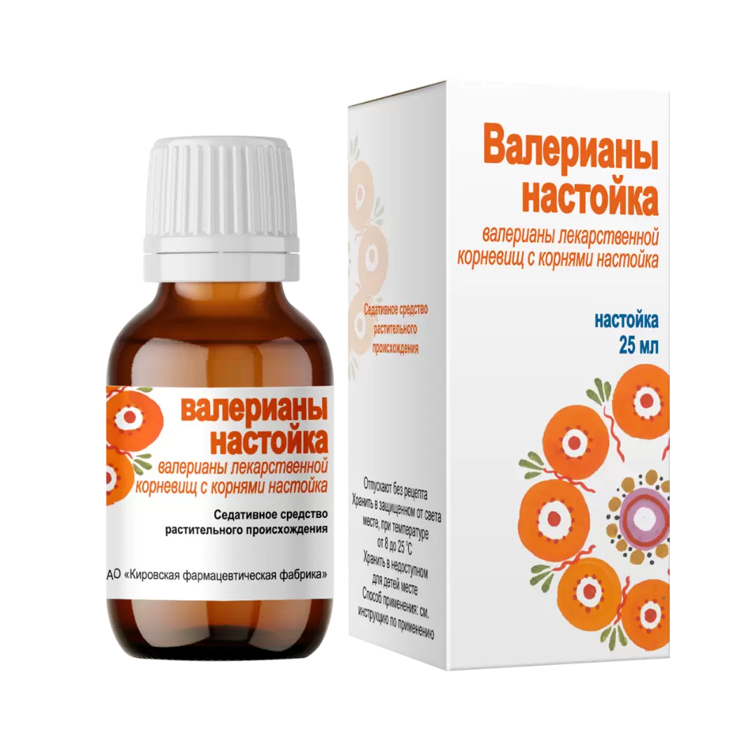 Валерианы настойка, настойка, 25 мл, 1 шт. фото